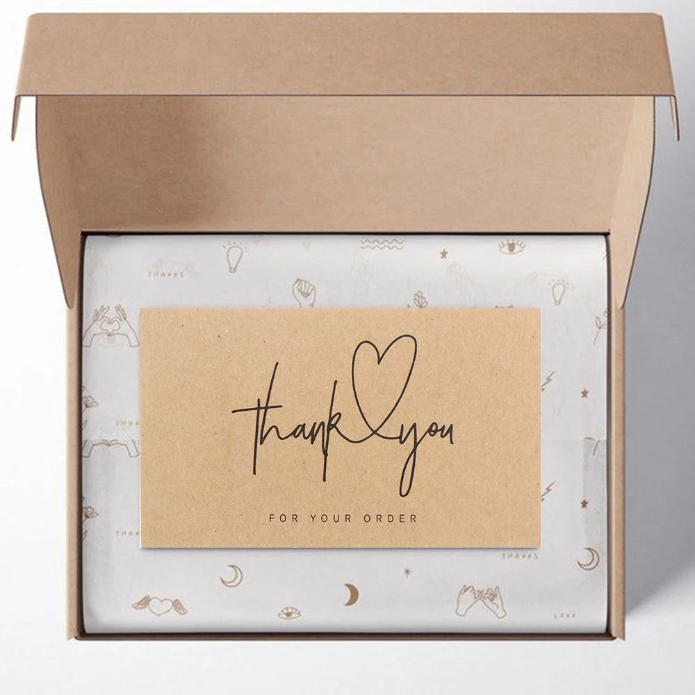 Поздравительные бирки, 30 шт., спасибо за ваш заказ, карточка из крафт-бумаги для малого бизнеса, «сделай сам», ремесла, Подарочная декоративная открытка, Розничная Продажа онлайн