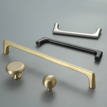 JD Zinc Alloy Pearl Gray Gold Cabinet Handles Solid Drawer Knobs Kitchen Cupboard Door Pulls Furniture Handle Cabinet Hardware