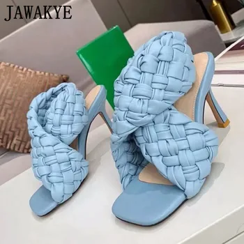 

INS Fashion Western Designer Sandals Ankle Wrapped Open Toe Shoes Soft Leather Sandals Summer Formal High Heel party Shoes Women