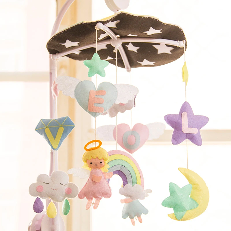 Angel Cloud Aeolian Bells Craft Kits Mom Handmade Baby Bed Ornaments Felt Aeolian Bells Kit Wall Hanging Decor Felt Toy Diy Set Diy Package Aliexpress
