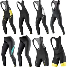 Mavic мужские зимние теплые флисовые командные длинные штаны для гонок на велосипеде 9D гелевая подкладка теплые велосипедные нагрудники Ropa Ciclismo Hombre