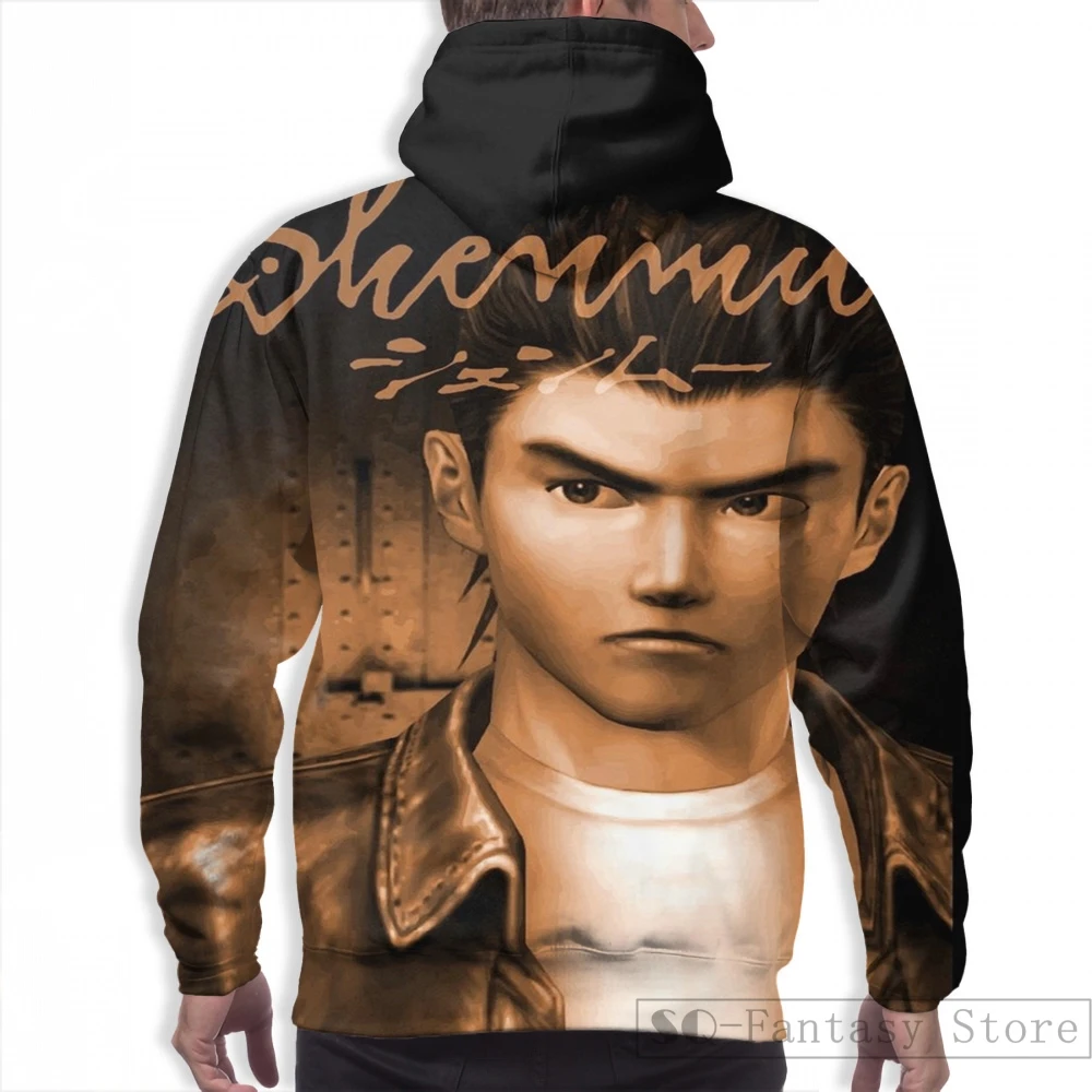 Мужские толстовки, свитшоты для женщин funny Shenmue(Ryo Portrait) с принтом Повседневная Толстовка с капюшоном Streatwear