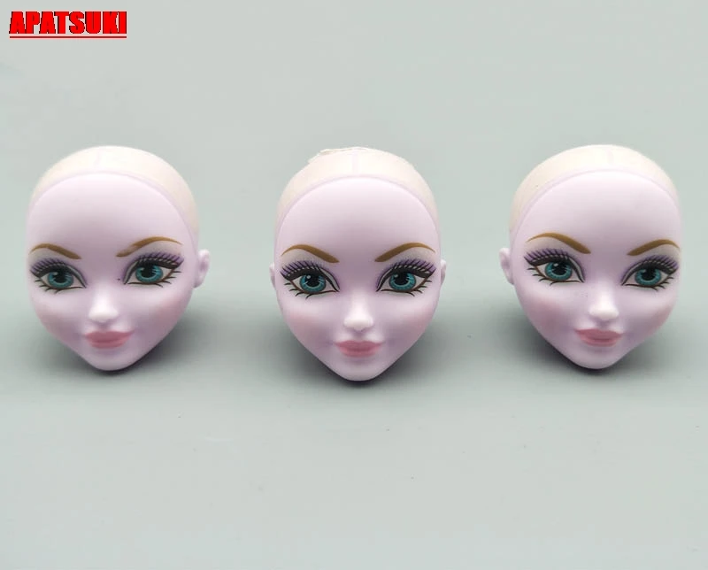 Мягкие пластиковые головки для кукол Monster High 1/6 BJD Doll макияж лысина голова без