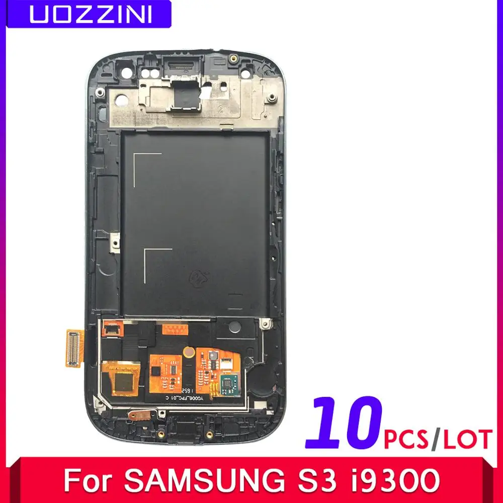 10 шт./лот жк дисплей для Samsung Galaxy S3 i9300 i9300i i9308i сенсорный экран дигитайзер в сборе с