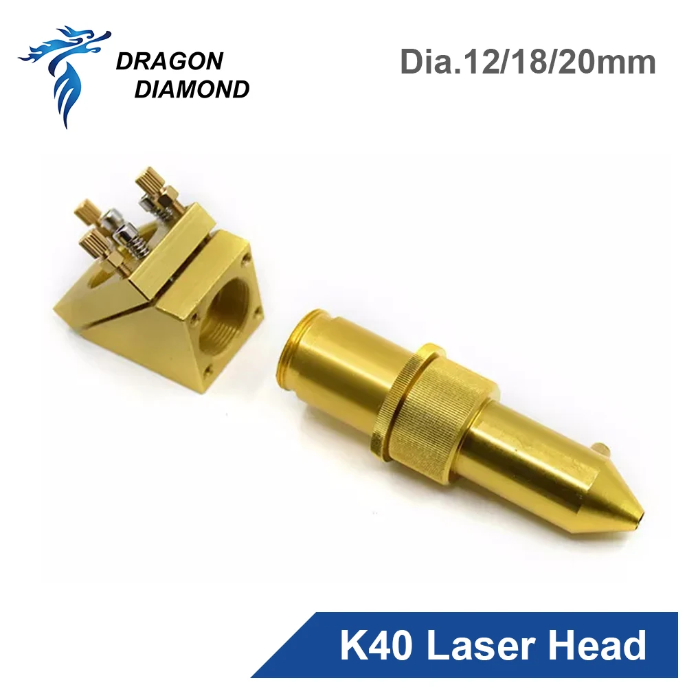 Testa Laser Co2 12/18/20Mm Incisore Laser Per Aggiornamento 2030 4060 K40 Macchina Da Taglio Per Incisione Laser