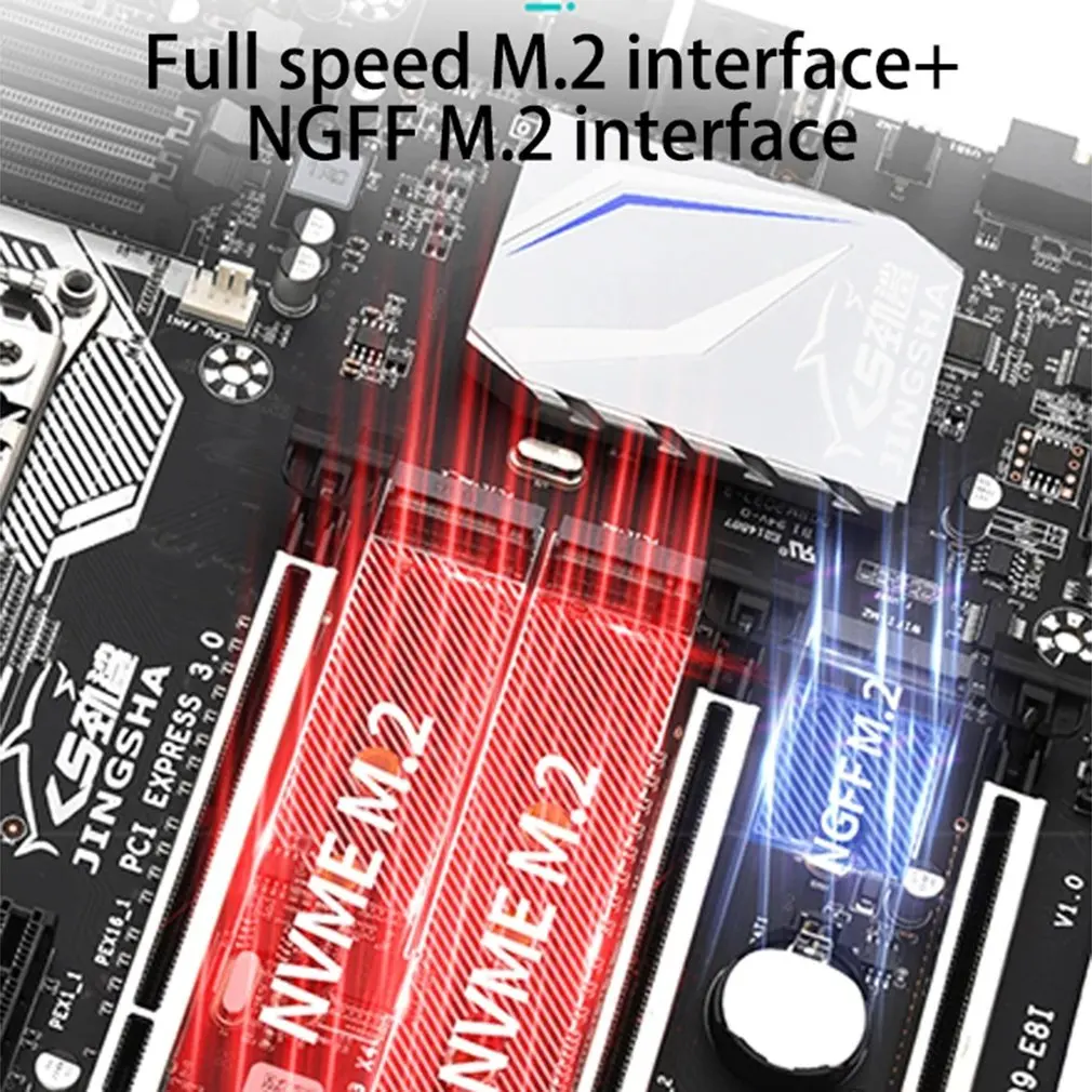 X99-E8I Processor Computer Motherboard DDR4 Memory LGA 2011V3V4 With High-efficiency Cooling Fans Motherboard