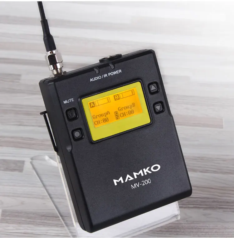 MAMKOMV-200 UHF беспроводной микрофон система для камеры iphone Смартфон интервью видео петличный нагрудный микрофон для Canon Nikon DSLR