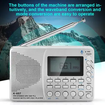 

Portable All Waveband Insert Card Radio-Cassette Recorder Simple Operation