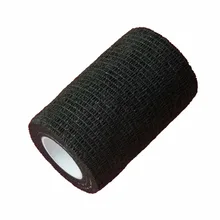 24 шт./партия,, водонепроницаемый самоклеящийся эластичный бандаж для первой помощи, черный цвет, защитная лента 7,5 см* 5 м