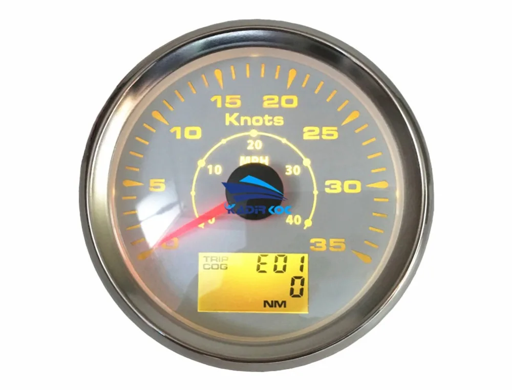 1 шт. 85 мм спидометры gps 0-35Knots/0-40MPH морские gps одометры 85 мм с функцией Cog Odo для судового судна яхты