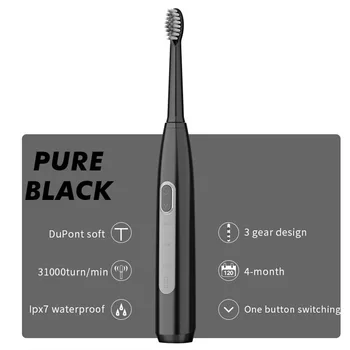 

Sonic Electric Toothbrush Ultrasonic Automatic Electronic Tooth Brush Rechargeable USB Charge Waterproof Top Quality Smart Chip