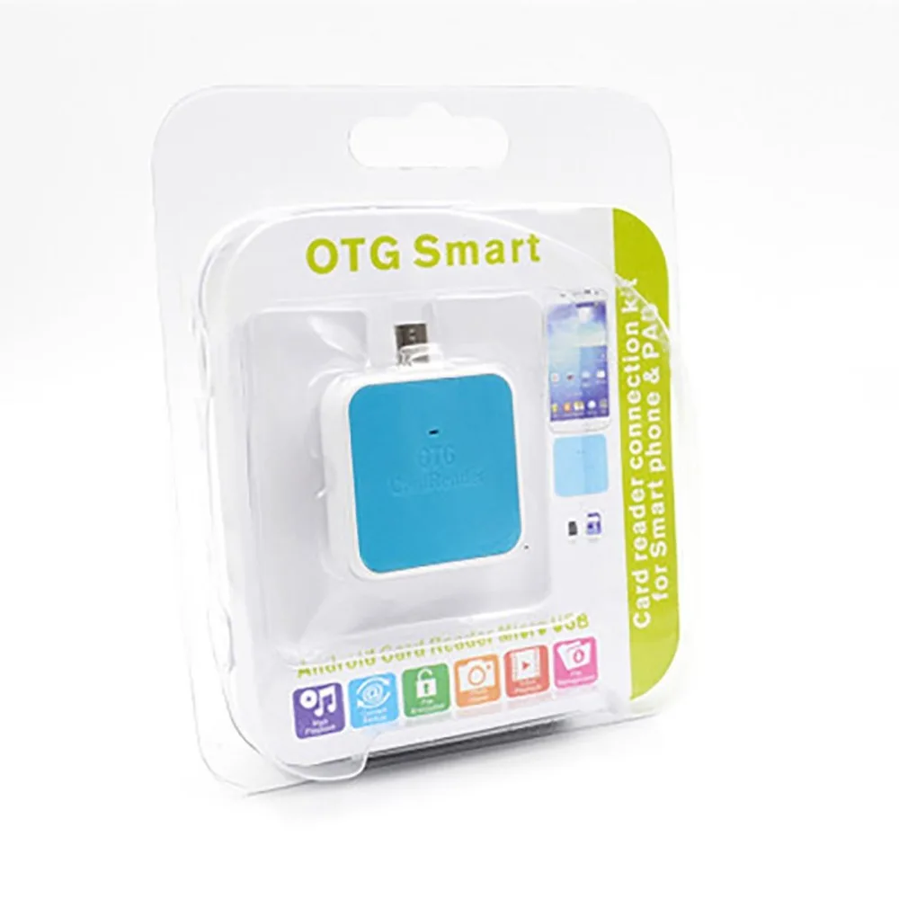 OTG MicroSD TF SD мульти-кард-ридер совместим с мобильными телефонами и компьютерами интерфейс креативного дизайна