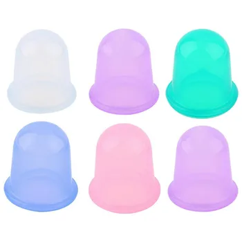

4pcs Silicone Vacuum Cup Suction Cups Vacuum Cans Massage Body Face Neck Massage Suction Cup Health Care Cellulite Massage Tools