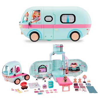 

L.O.L SURPRISE ! LOL Surprise toys set DIY 2-in-1 Bus Toy Lol Doll Play House Games Toys for lol Dolls Birthday Gifts