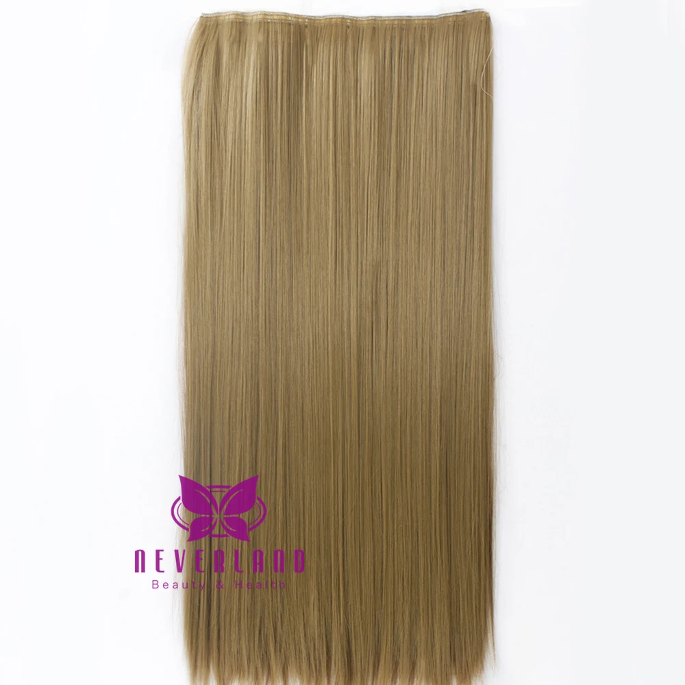 Волосы 24 ''длинные прямые женские волосы на заколках для наращивания коричневые синтетические волосы