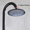 Outdoor Rainfall Shower Faucet Floor Standing Bathroom Bath Tub Mixer Tap Single Handle Heighten Bath Shower Faucets New Arrival 2