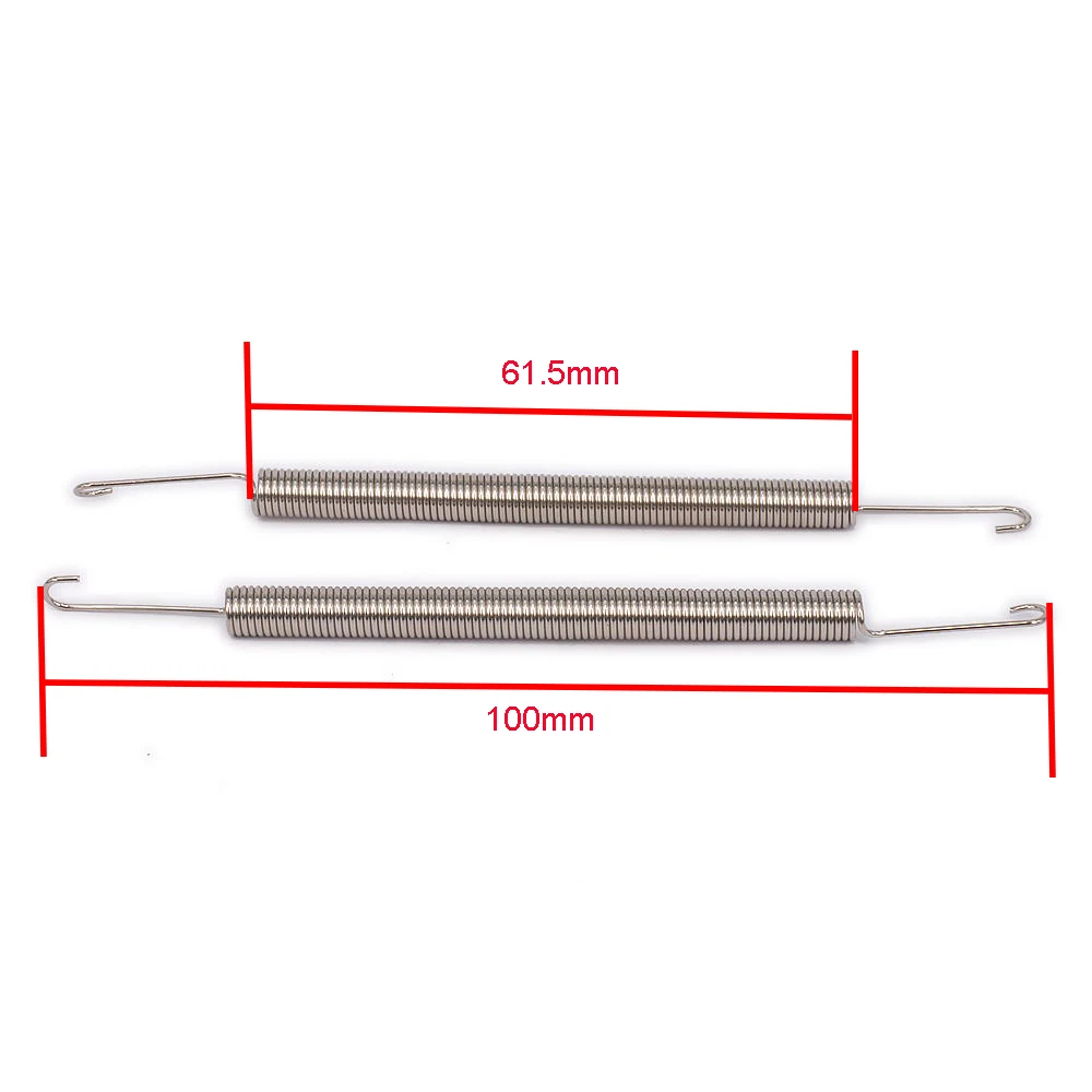 Parts & Accessories Exhaust Tuned Pipe Long Spring 100mm for 1/8 Engine Rear Exhaust Manifold Spring 16mm for 1/8 1/10 RC Car HSP Himoto for Traxxas Color: 3pcs 16mm Silver 