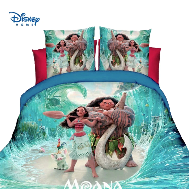 DisneyMoana Постельное белье с героем мультфильма Город героев бэймаксом Холодное