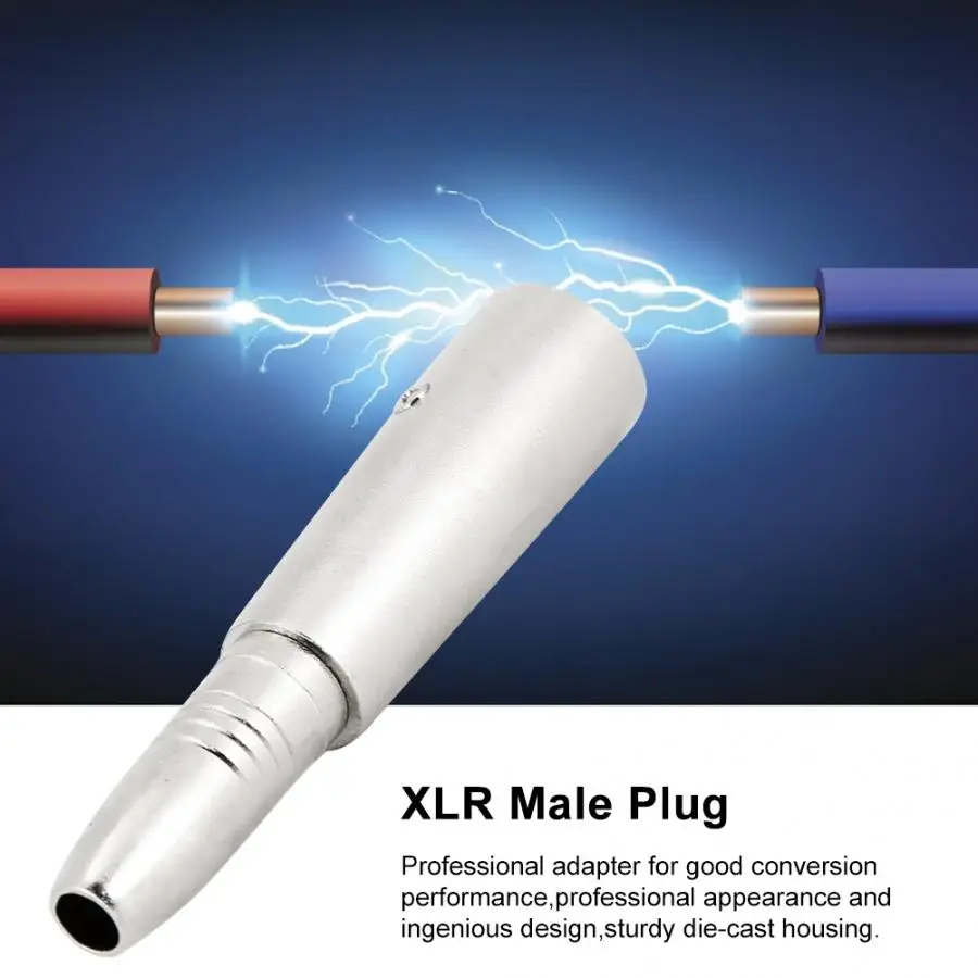 5 шт. 6,5 мм/0.26in 3 Pin XLR штекер разъем
