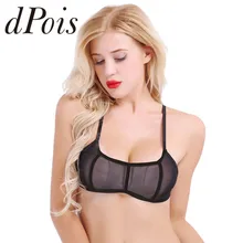 Женское сексуальное нижнее белье прозрачная проволочная сетка без подкладок бюстгальтер Топ дышащий бесшовный бюстгальтер женский бюстгальтер с сеточкой Топ сексуальная одежда для сна