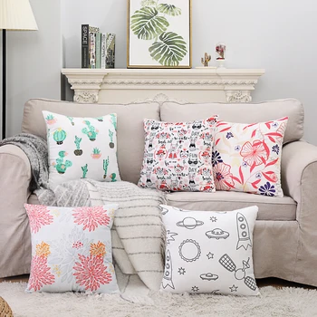 

Superfine Plush Printing Pillow Case 45*45 Ultra Soft Throw Pillow Covers Decorative Cushion Cover for Bed Sofa Couch Pillowcase