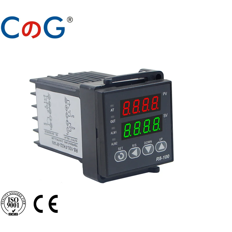 CG 96x96mm PID Temperature Controller | K/J/PT100 Input, SSR & Relay Output, 24V 4-20mA, 2 Alarm Options