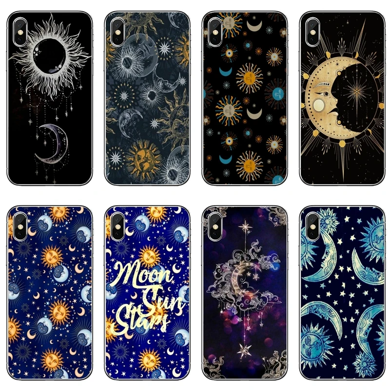 Чехол celestial sun moon для Sony Xperia Z5 C6 L2 XA1 XA2 XZ1 XZ2 compact Premium LG G5 G6 G7 Q6 Q7 Q8 Q9 V30 V20 V10 | Мобильные