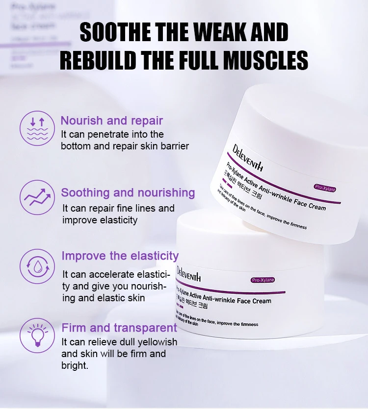 Moisturizing Anti-wrinkle Face Cream Repair Skin Barrier Nourishing Whitening Cream Shrink Pores Fades Fine Lines Firm Skin Care