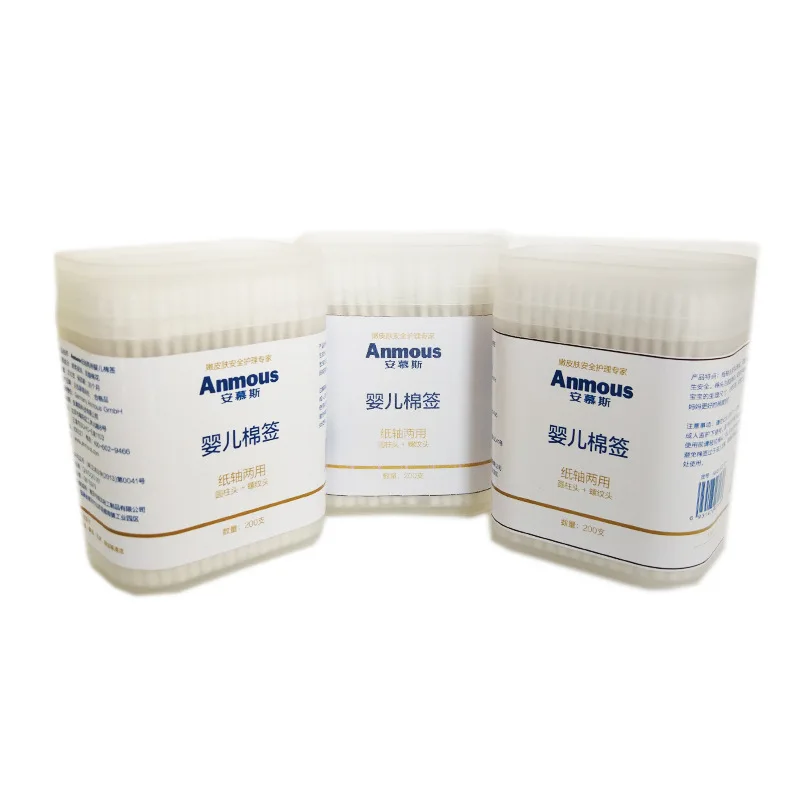 

Ann Mousse Baby Swabs Baby with Newborns Ear And Nose for Aerospace Purposes Belly Button Cleaning Double Headed Cotton Swab 600