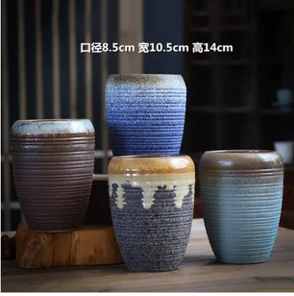 style22-4PCS Американская Керамика дышащее керамическое украшение цветочный горшок домашняя гостиная фигурки ремесла открытый суккулент растение украшения - Цвет: style22-4PCS