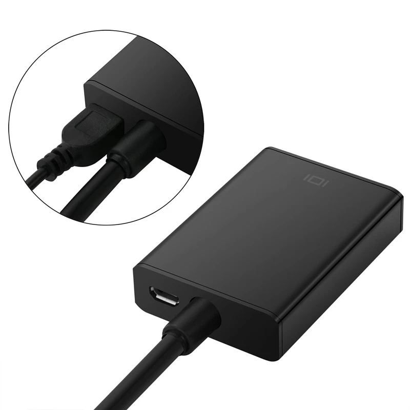  VGA A HDMI 1080P Uscita HD Audio TV HDTV AV Video Cavo Adattatore del Convertitore per Il Collegame