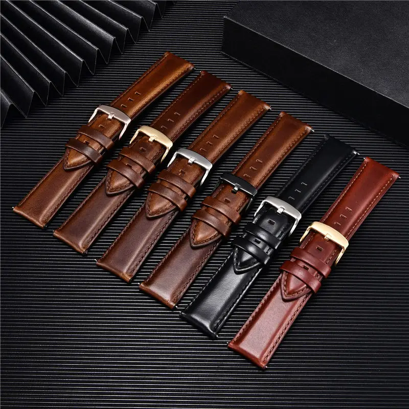 

Genuine Leather Watchband Quick Release Watch Belt Bracelet 22mm/20mm/18mm Wristwatch Band Watch Strap Watches Accessories
