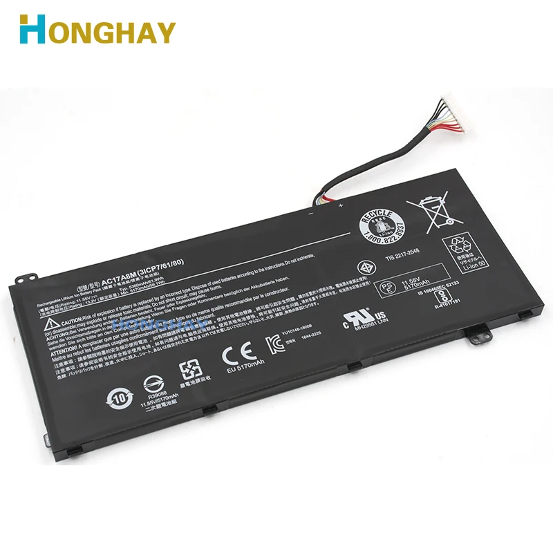 Аккумулятор для ноутбука HONGHAY AC17A8M 11 55 V 5360mAh Acer Spin 3 SP314-52-549T SP314-52-331FP SP314 SF314 |