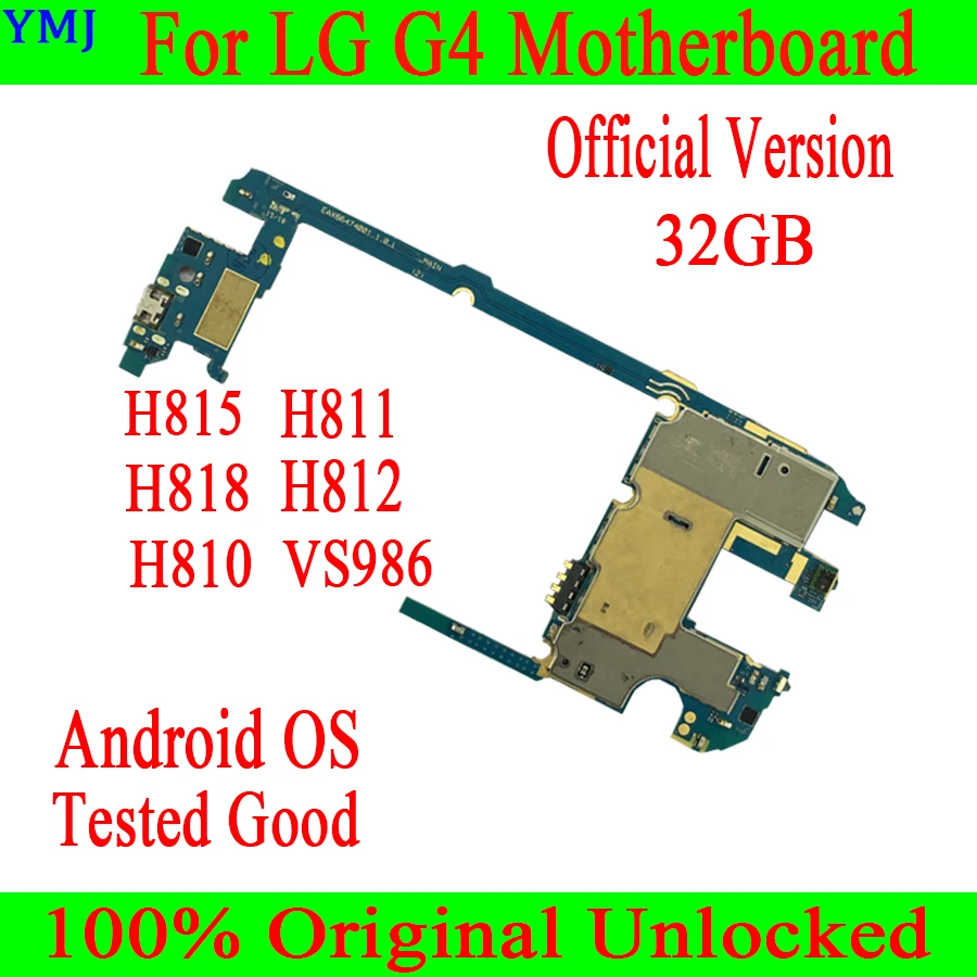 С системой Android для материнской платы LG G4 H815 H811 H810 H812 VS986 H818 32 ГБ 100% оригинальная