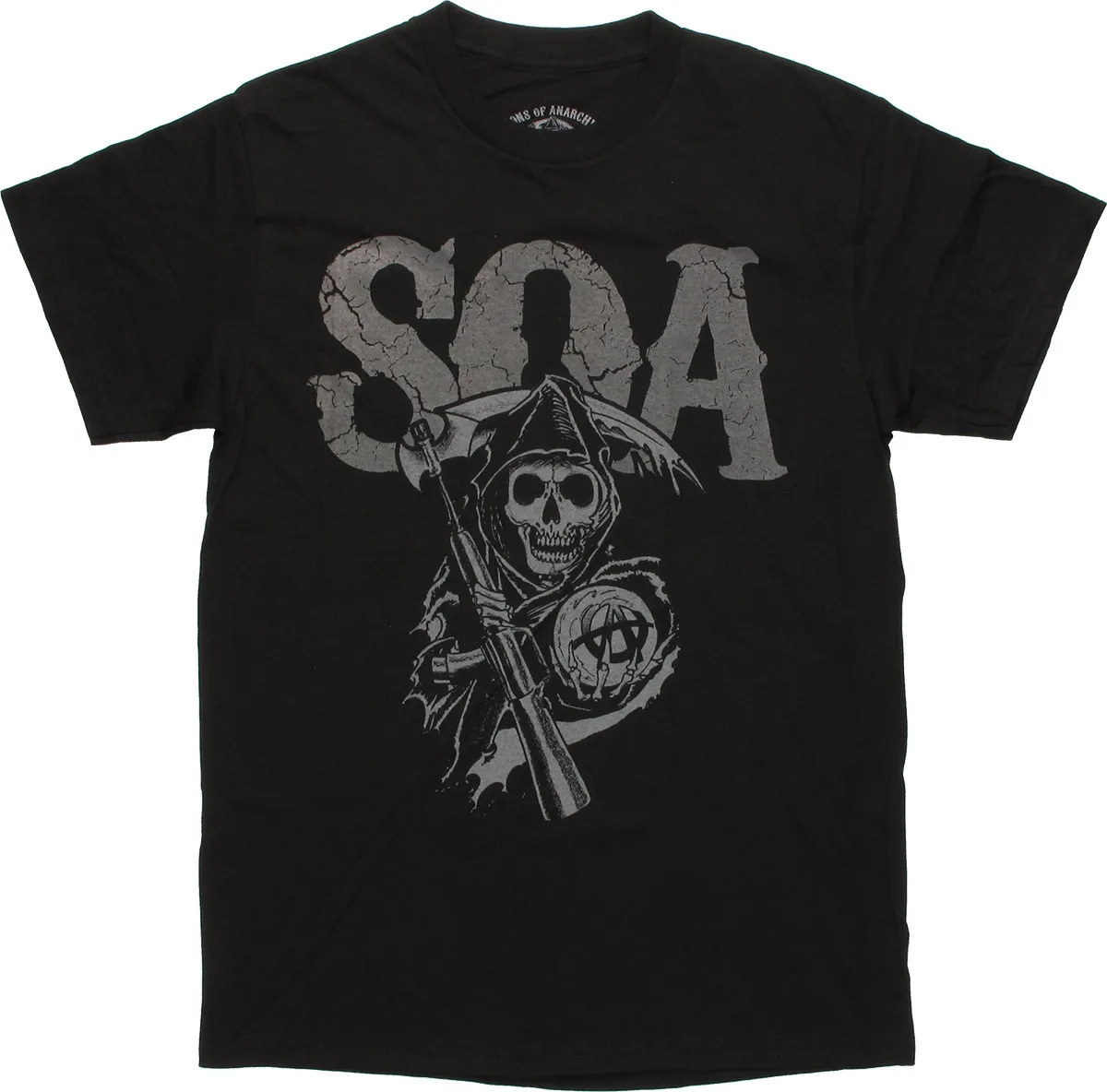 S-XL SAMCRO Distressed Urban Slim Fit Women T-Shirt Officially Licensed SOA