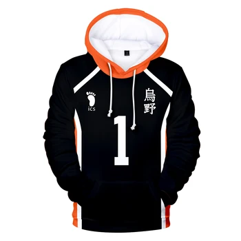 

Harajuku Hooded Sweatshirt 2020 New Haikyuu!! Cool Fashion 3D Adult Kids Pullovers Casual Hoodies Sweatshirts High Quality Full