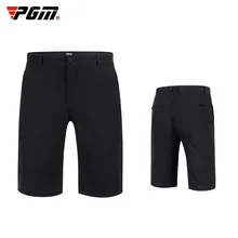 PGM mężczyźni stałe czarne spodenki golfowe lato wysoka rozciągliwość oddychające tkaniny spodnie odzież sportowa Casual odzież garnitur ubrania KUZ077