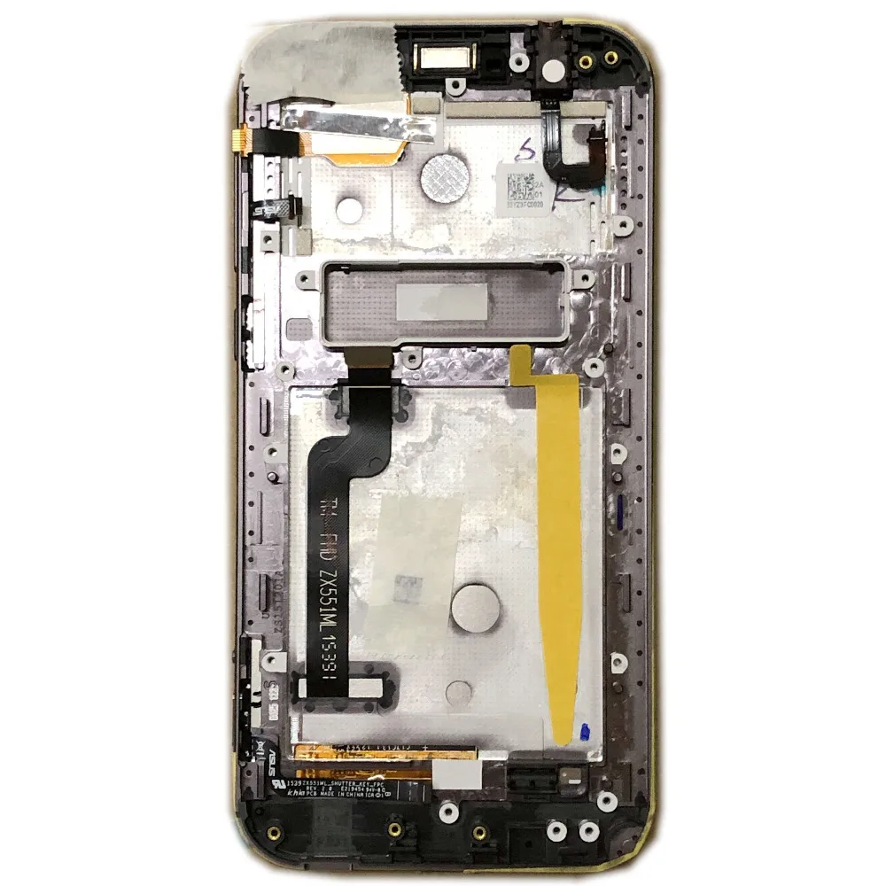 ЖК-дисплей 5 дюйма и дигитайзер сенсорного экрана в сборе с рамкой для Asus Zenfone Zoom