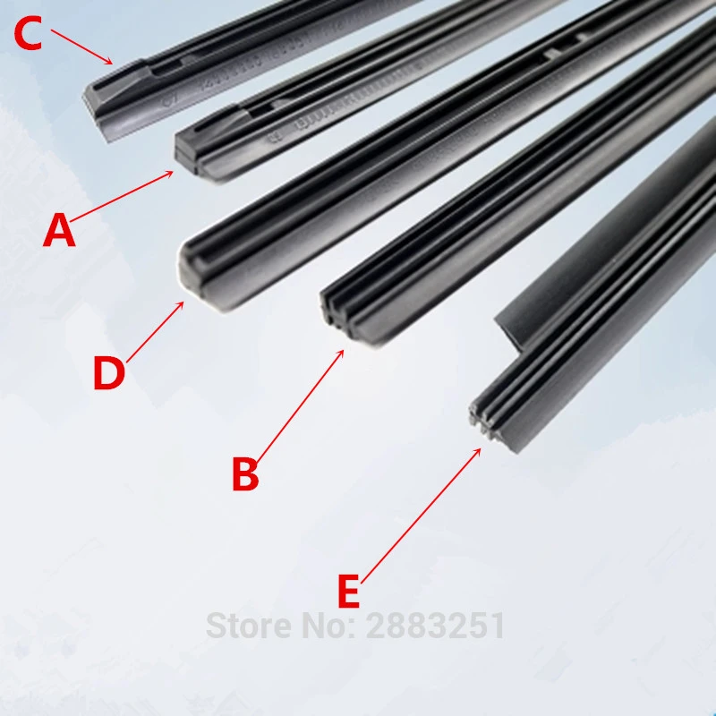 Free shipping Car Windshield Wiper Blade Insert Rubber strip(Refill