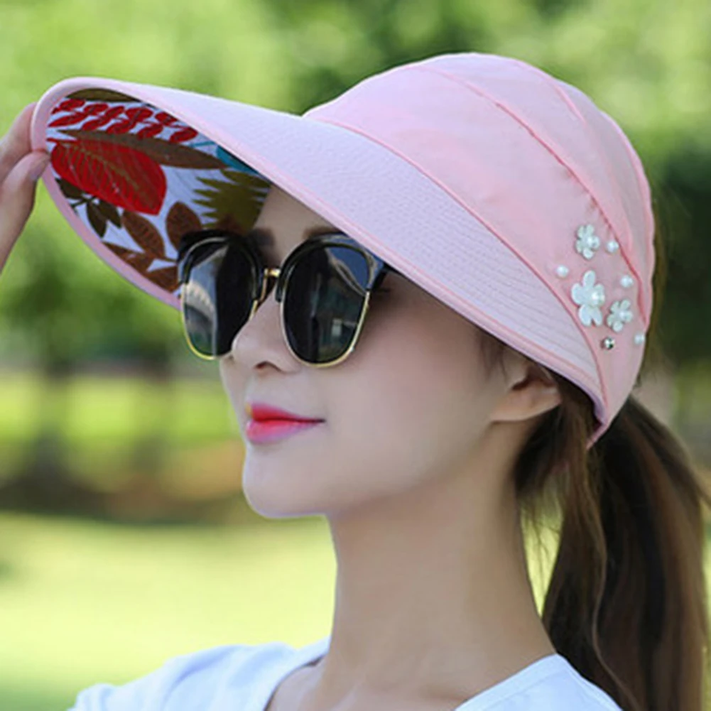 Hat Women autumn casual wild travel UV protection Korean version of the foldable sun protection sun hat visor hat