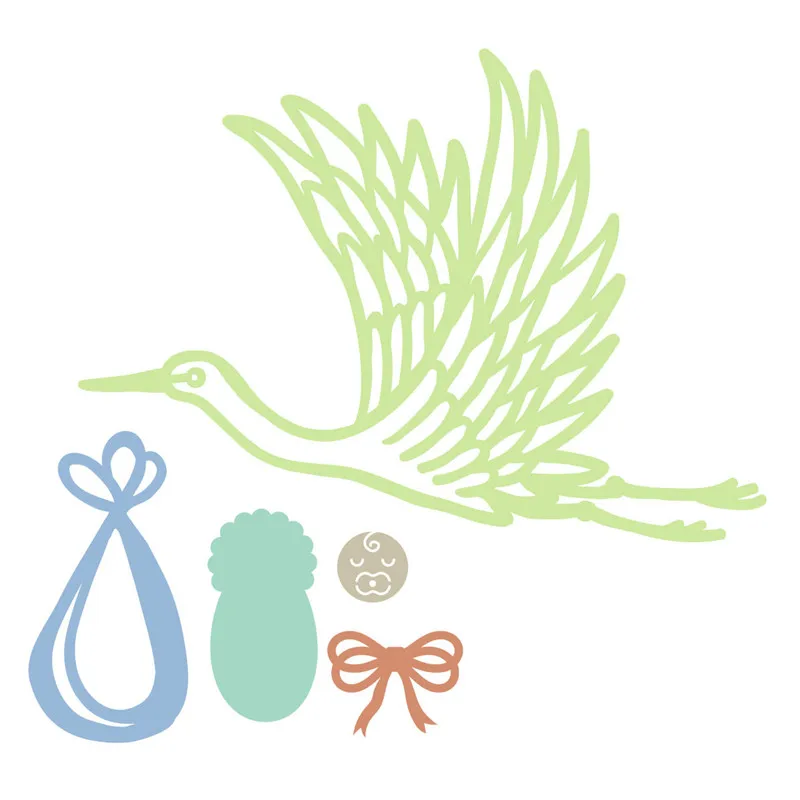 

Naifumodo Birds with His Baby Metal Cutting Dies DIY Etched Dies Craft Paper Card Making Scrapbooking Embossing New 2019