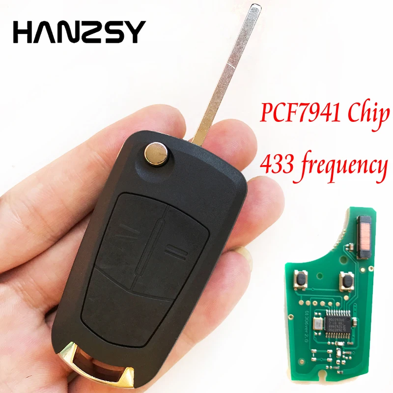 2 buttons 433MHz Remote Key for Opel/Vauxhall Corsa D 2007-2012 &amp Meriva B 2010-2013 G1-AM433TX ID46 Chip PCF7941 Car key | Автомобили