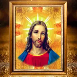 Новинка, алмазная картина с изображением Иисуса, 5D, сделай сам, ручная работа, стразы, религиозная вышивка крестиком, алмазная вышивка