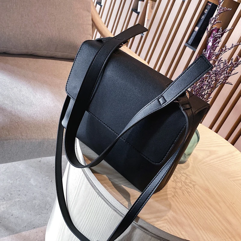 iVog New Arrival Everyday Female Small Shoulder Messenger Handbag Geometric vuiton Black Hand Bags for Women
