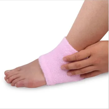 

1 Pair Bamboo Fiber Foot Care Tool Breathable Heel Socks Cracked Skin Care Protector Massager Foot Care Protect