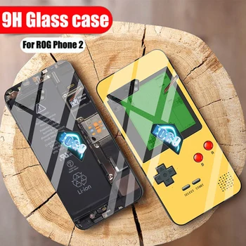 

Tempered Glass Case For Asus ROG Phone 2 Phone2 Case ROG2 Soft Silicone Frame Hard back Cover For ASUS ZS660KL glass cases