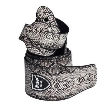 

Adult Child Acoustic Electric Guitar Strap PU Leather Durable Artificial Snake Skin Pattern Printed Musical Stringed Instruments
