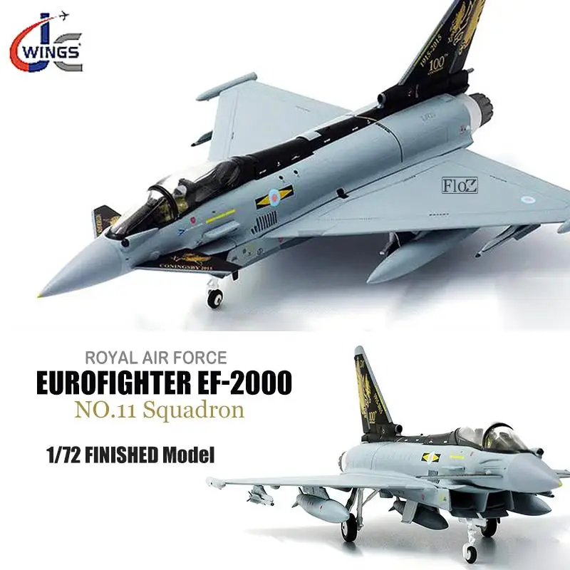 JC Крылья Королевский AF EuroFighter EF-2000 № 11 эскадрилья 1/72 литой под давлением модель самолета