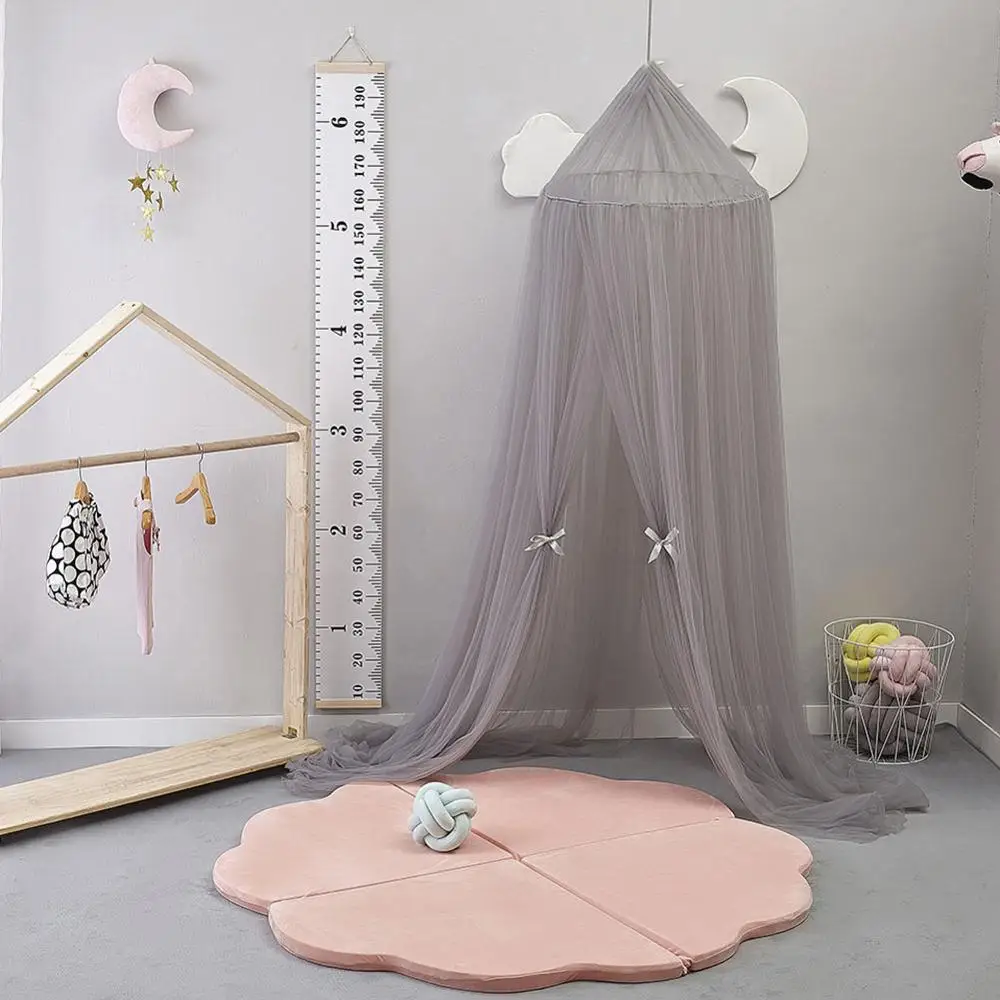 Подвесной навес для детской кроватки козырек с москитной сеткой штора сна