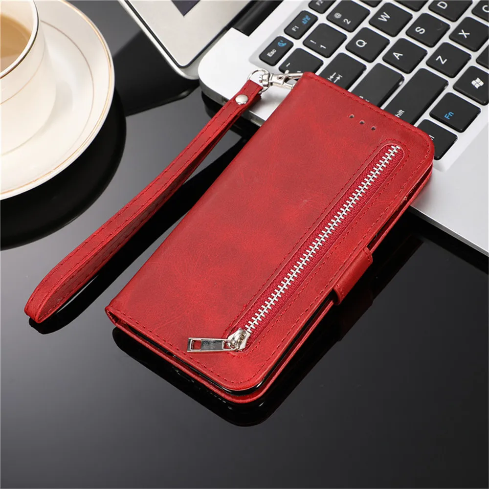 Leather Zipper Wallet Case for Samaung Galaxy